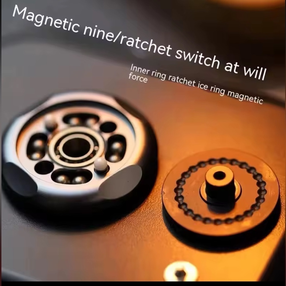Haptic Coin Aluminum EDC Ratchet Fidget Toy,For Adults Stress Relief Gadget, New - Picture 7 of 8